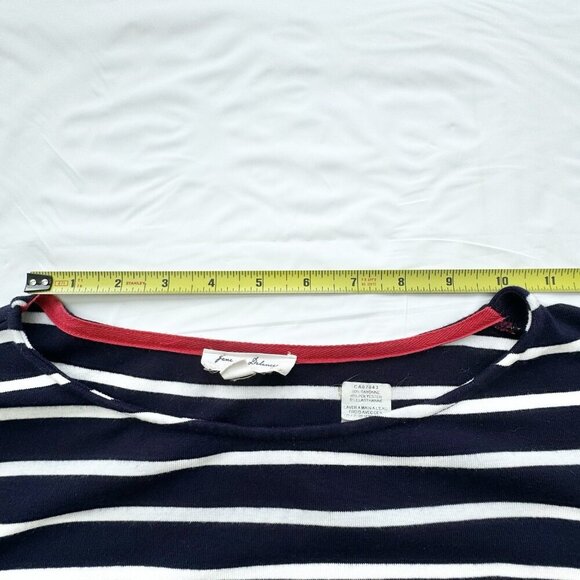 Jane and Delancey Nautical Boat Neck Long-sleeve Tee Stripped Navy White Small - Picture 5 of 15